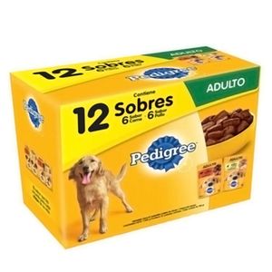 Alimento húmedo para perros adulto sabor pollo/carne x100g Pedigree