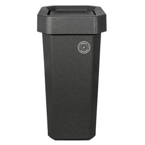 Papelera plástico vaiven gris 26L Estra