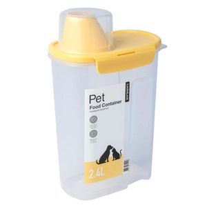 Contenedor alimento mascotas + taza medidora 2.4L Lock&Lock