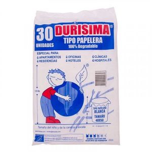 Bolsas Papelera 40 cm x 50 cm Blanca x30 unidades