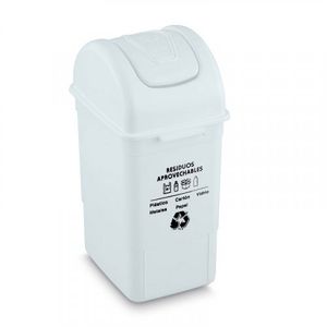 Papelera Vaiven 35 Lts Blanca