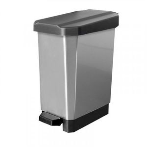 Caneca Papelera Pedal 22 Lt gris Metal Estra