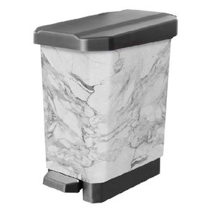 Caneca papelera pedal 5 litros Estrabin gris