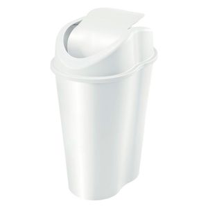 Papelera Style Tapa Vaivén Blanco x25 l