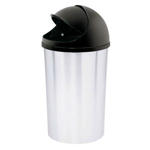 Papelera Apariencia Metalizada x10 l