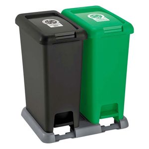 Basurero Pedal Doble 20Lt Ecomundo Rimax