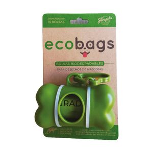 Dispensador con rollo bolsa ecológica x15und Jarapets