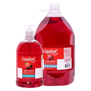 Jabón líquido Frutos rojos x4L + 1L Capibell