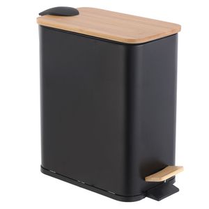 Cesto basura Bamboo negro 4.4 L Cotidiana