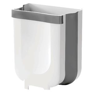 Basurero de cocina plegable 9L blanco Global Offer