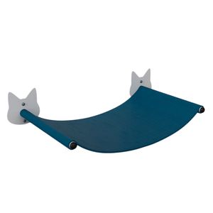 Hamaca para gatos 35x50x12cm tela azul Sonya