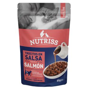 Alimento húmedo para gato sabor Salmón 85 g Nutriss