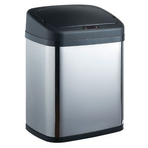 Basurero con sensor cromado 20L Cotidiana