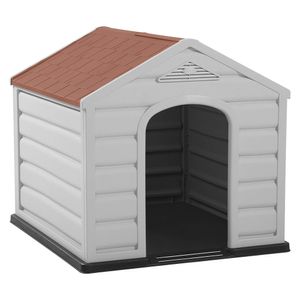 Casa para mascotas Techo terracota 68x61x58.5 cm Rimax