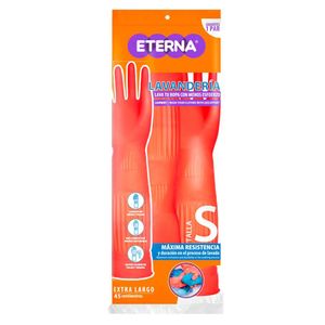 Guante lavandería naranja talla S Eterna