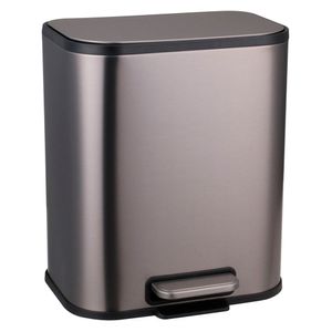 Basurero pedal cierre lento 5L Cotidiana