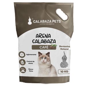 Arena sanitaria para gatos aroma café 10 kg Calabaza Pets