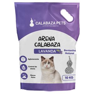 Arena sanitaria para gatos aroma lavanda 10 kg Calabaza Pets