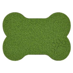 Tapete grama Pet Hueso verde 50x80cm Cuperz
