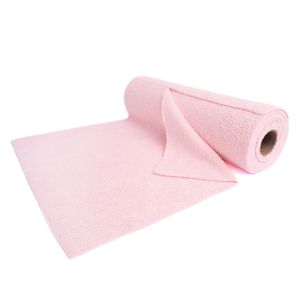 Rollo paño limpieza microfibra 30x30 cm rosa Stilobasic