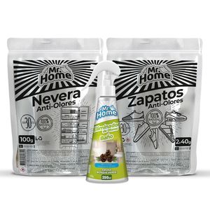 Elimina olor zapatos + nevera + spray baño Mr Home