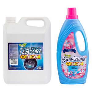 Pack Detergente lavadora 3750 ml + Suavizante 1000 ml Orion
